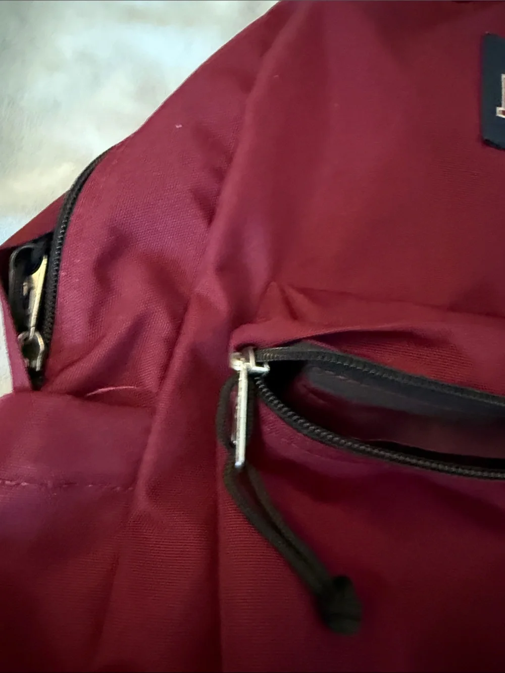 Jansport Burgundy Classic Backpack with Front Pocket